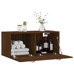 vidaXL Armoire murale chêne marron 80x36 5x35 cm bois d'ingénierie