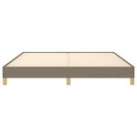 vidaXL Cadre de lit sans matelas taupe 180x200 cm tissu