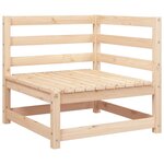 vidaXL Canapé d'angle de jardin 70x70x67 cm bois de pin massif