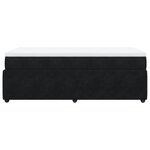 vidaXL Sommier à lattes de lit avec matelas Noir 100x200 cm Velours