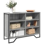 vidaXL Buffet sonoma gris 101x35 5x74 5 cm bois d'ingénierie