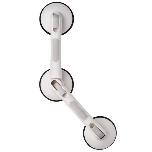 RIDDER Barre d'appui angulaire à ventouse Premium Blanc