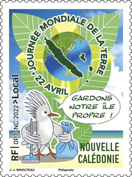 Timbre Nouvelle Calédonie - Journée mondiale de la terre