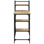 vidaXL Bureau d'ordinateur avec étagères chêne sonoma 120x47x109 cm