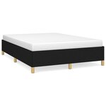 vidaXL Cadre de lit Noir 140x200 cm Tissu