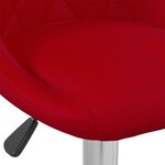 vidaXL Tabouret de bar Rouge bordeaux Velours