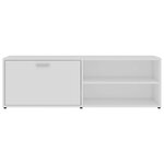 vidaXL Meuble TV Blanc 120x34x37 cm Bois d'ingénierie