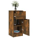 vidaXL Buffet Chêne fumé 30x30x70 cm Bois d'ingénierie