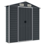 vidaXL Abri de jardin anthracite 191x980x198 cm acier galvanisé