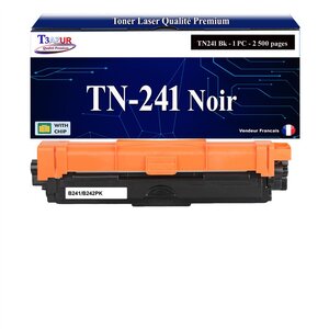 T3AZUR - Toner compatible avec Brother TN241 pour Brother MFC-9332CDW MFC9332CDW - Noir