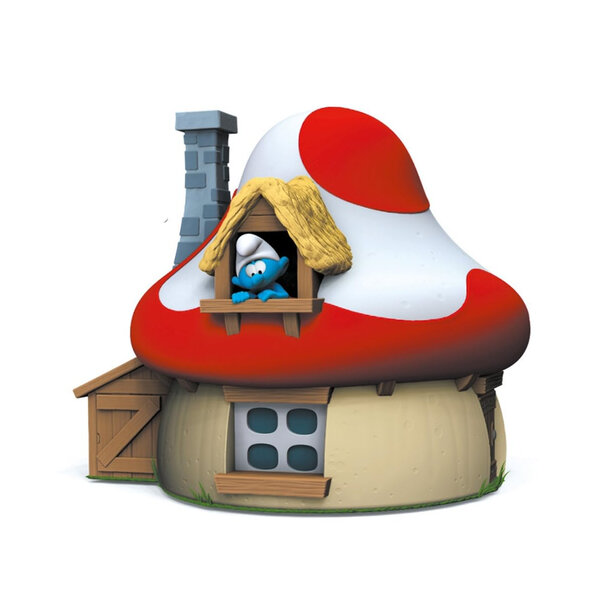Tirelire Maison Champignon des Schtroumpfs - Économisez avec Style