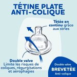 4 tétines plates