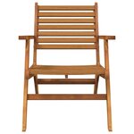 vidaXL Chaises de jardin lot de 2 Bois d'acacia solide