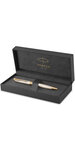 PARKER Sonnet Premium Stylo bille  Argent  Mistral (Argent massif)  recharge noire pointe moyenne  Coffret cadeau
