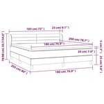 vidaXL Sommier à lattes de lit et matelas Vert foncé 180x200cm Velours