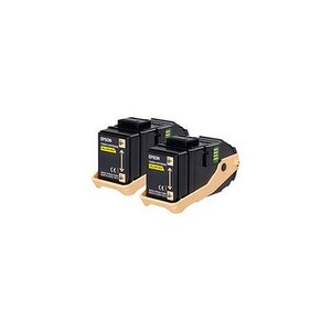 Epson toners pack de 2 jaune s050606