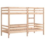 vidaXL Lit superposé 80x200 cm Bois de pin massif