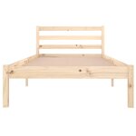 vidaXL Cadre de lit Bois de pin massif 90x200 cm