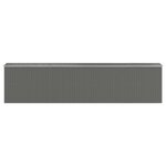 vidaXL Abri de jardin Gris clair 192x855x223 cm Acier galvanisé