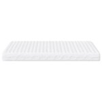 vidaXL Matelas en mousse blanc 180x220 cm dureté H2 H3