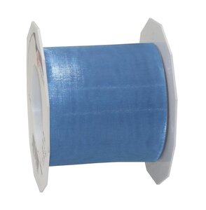 Organza sheer 25-m-rouleau 72 mm bleu ciel