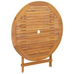 vidaXL Ensemble à manger de jardin 5Pièces gris polypropylène bois massif