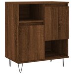 vidaXL Buffets 3 Pièces Chêne marron Bois d'ingénierie