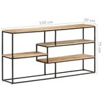 vidaXL Buffet 150x30x75 cm Bois de manguier brut