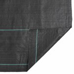vidaXL Membrane anti-mauvaises herbes noir 1 5x50 m PP