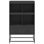 vidaXL Buffet haut noir 68 5x39x111 5 cm acier laminé à froid