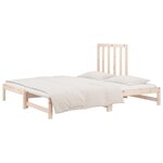 vidaXL Lit coulissant 2x(90x190) cm Bois de pin massif