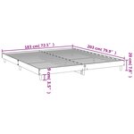 vidaXL Cadre de lit sans matelas chêne sonoma 120x200 cm