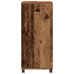 vidaXL Armoire à roulettes vieux bois 55x40x91 cm bois d'ingénierie