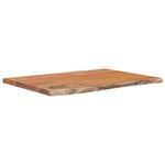 vidaXL Dessus de table 80x60x2 5 cm rectangulaire bois massif acacia