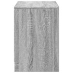 vidaXL Meuble TV avec LED sonoma gris 100x34x50 cm bois d'ingénierie