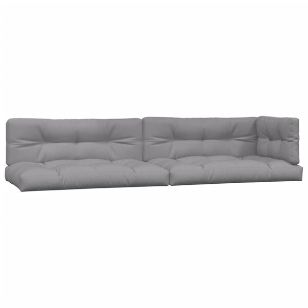 vidaXL Coussins de palette 5 Pièces gris tissu