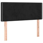 vidaXL Tête de lit Noir 90x5x78/88 cm Velours