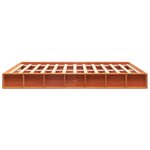 vidaXL Cadre de lit sans matelas cire marron 180x200cm bois pin massif