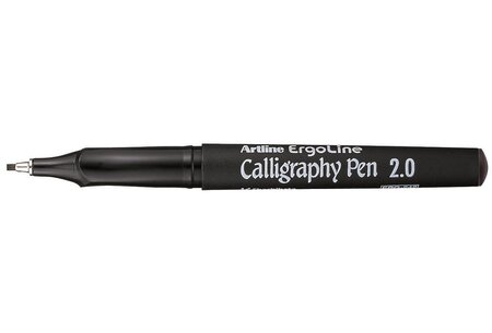 Marqueur 'calligraphy pen' pointe 2 mm noir artline