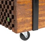 vidaXL Table d'appoint en teck 60 x 60 x 38 cm