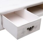 vidaXL Table console Blanc antique 110 x 45 x 76 cm Bois