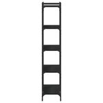 vidaXL Bibliothèque 5 niveaux noir 80x30x154 cm bois d'ingénierie