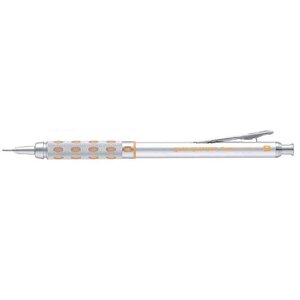 Portemines graphgear 1000 mine 0 9 mm argent jaune x 12 pentel