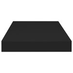 vidaXL Étagères murales flottantes 4 Pièces noir 50x23x3 8 cm MDF