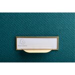 Porte-revues Officebyme Dos 100mm - Bleu Canard - X 2 - Exacompta