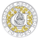 Pièce de monnaie 10 euro Autriche 2018 argent BE – Uriel  ange éclaireur