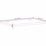 vidaXL Dessus de bureau 110x55x4 cm bois massif de hêtre