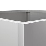vidaXL Jardinière argenté 49x47x46 cm acier galvanisé