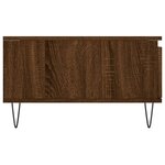 vidaXL Table basse chêne marron 90x60x35 cm bois d'ingénierie