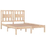 vidaXL Cadre de lit Bois de pin massif 200x200 cm